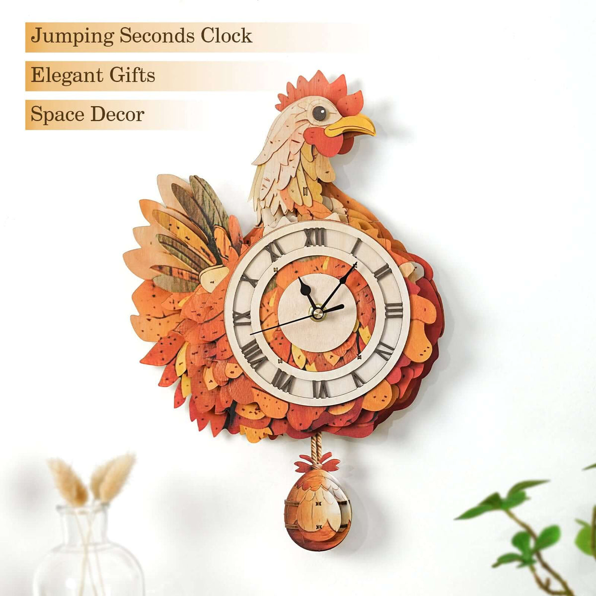 DIY Wood Puzzle Clock | 32 Styles Available