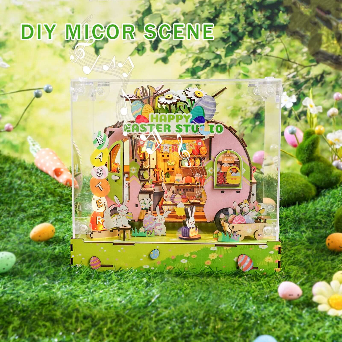 DIY miniature house kit, dollhouse kit for adults