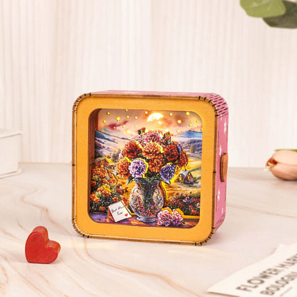 3D Wooden Puzzle Night Light, DIY kits for adults