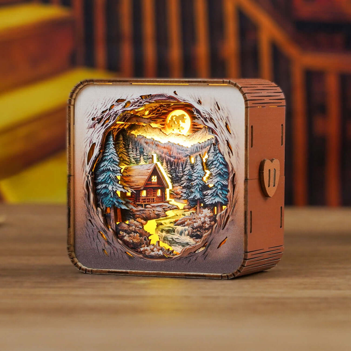 3D Wooden Puzzle Night Light, DIY kits for adults