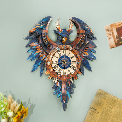 Thunderwing Sovereign 3D Wooden Puzzle Clock, Gift  for DIY Lovers, Home Decor