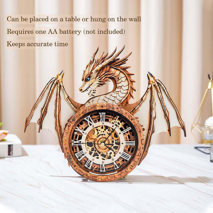 DIY Wooden Clock, 3D Puzzle Craft Kit
