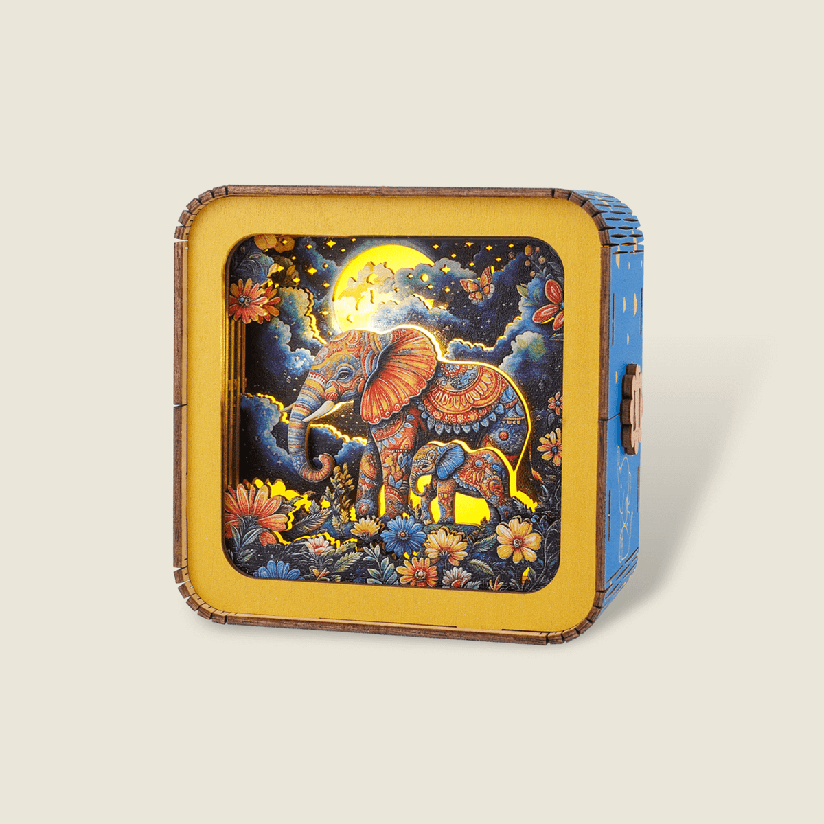 3D Wooden Puzzle Night Light, DIY kits for adults