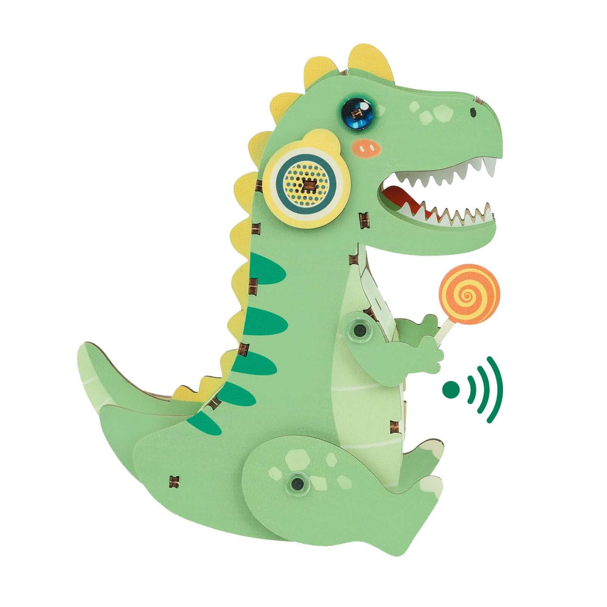 Baby T-Rex Dinosaur - STEM Wooden DIY Recorder Kit for Kids