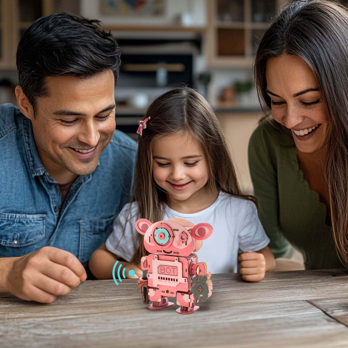 Benny Bear Robot - STEM Wooden DIY Recorder Kit for Kids