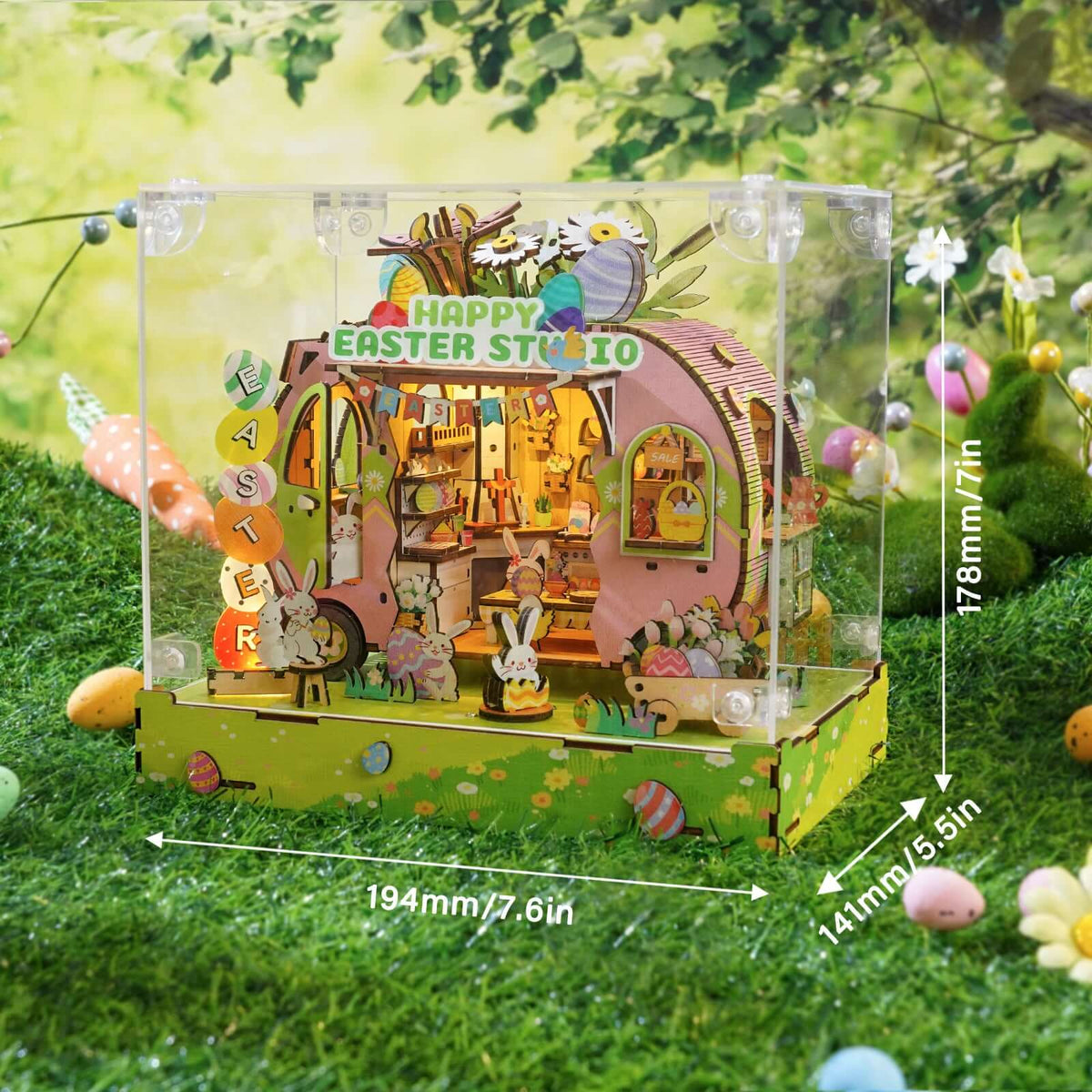 DIY miniature house kit, dollhouse kit for adults