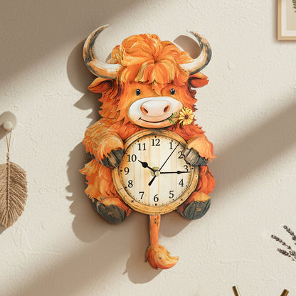 Plateau Yak 3D Wooden Puzzle Clock, Gift  for DIY Lovers, Home Decor