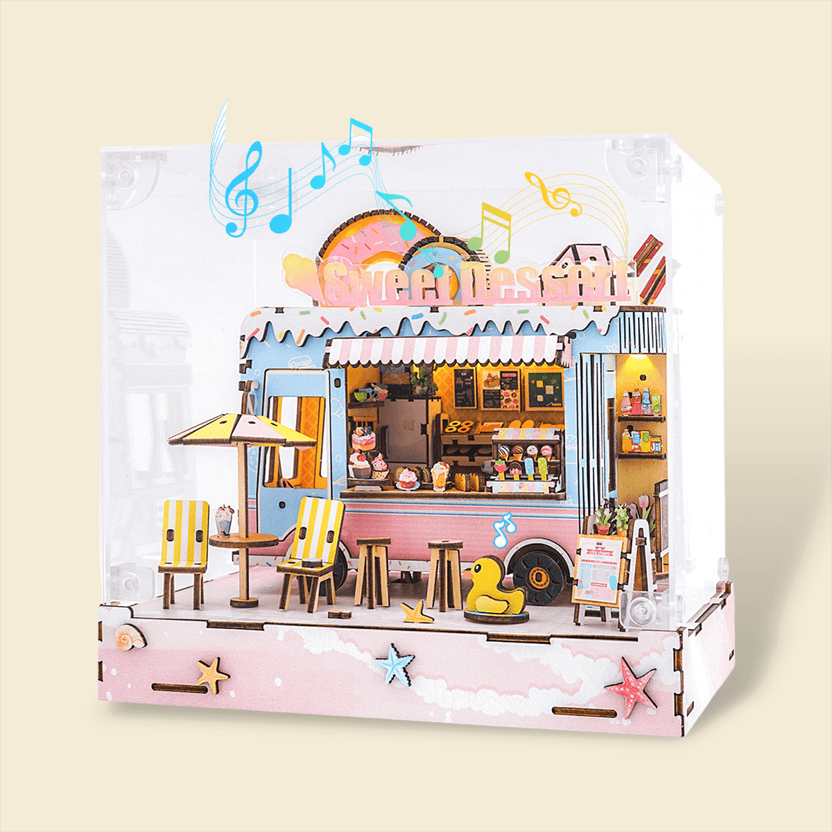 DIY miniature house kit, dollhouse kit for adults