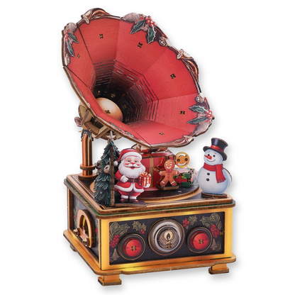 Christmas Tree Carol Mechanical DlY Kit, 3D Wooden Music Box