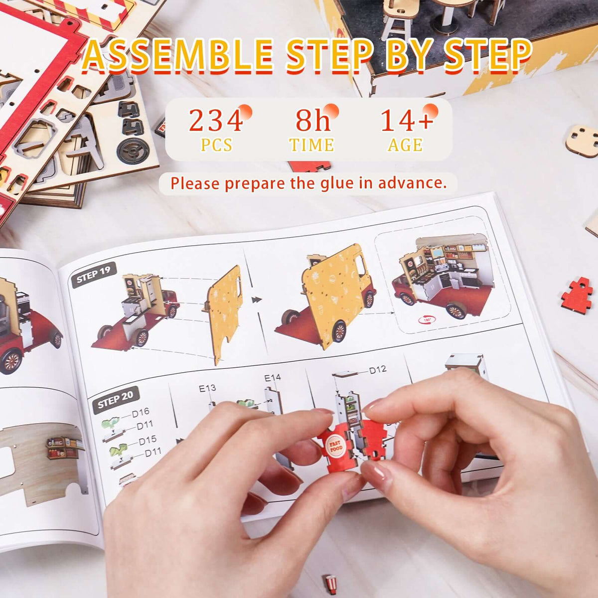 DIY miniature house kit, dollhouse kit for adults