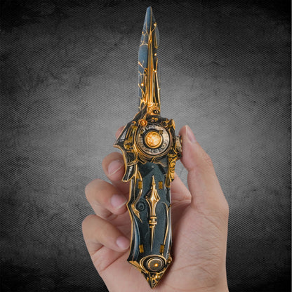 DIY Wooden Balisong Butterfly Knife & Karambit Claw Knife 3D Puzzle Kit, Cosplay Game Weapon Model Assembly Toy, Safe Wooden Trainer Fidget Knife for Collection & Stress Relief
