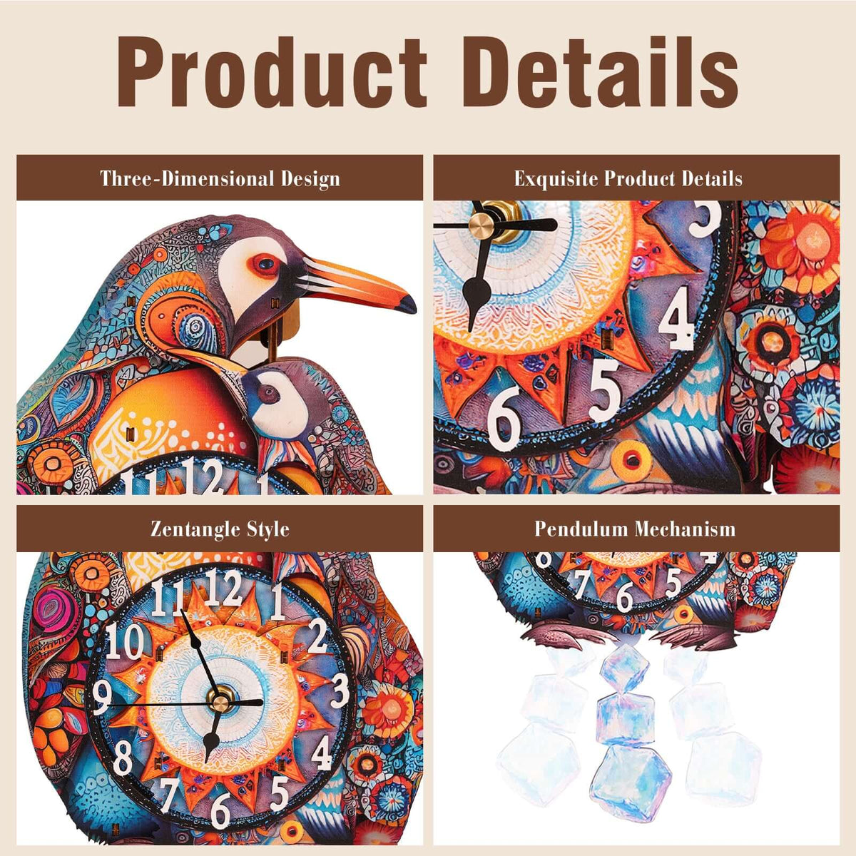 DIY Wooden Clock, 3D Puzzle Craft Kit