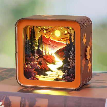 3D Wooden Puzzle Night Light, DIY kits for adults