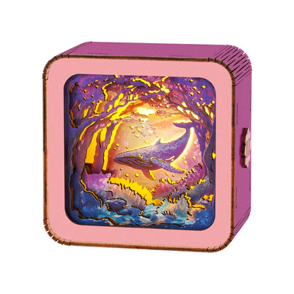 3D Wooden Puzzle Night Light, DIY kits for adults