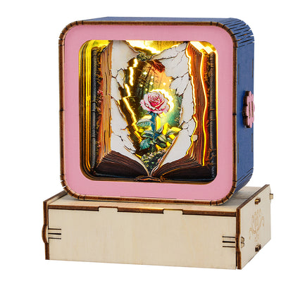 Blooming Story - 3D Wooden Puzzle Night Light