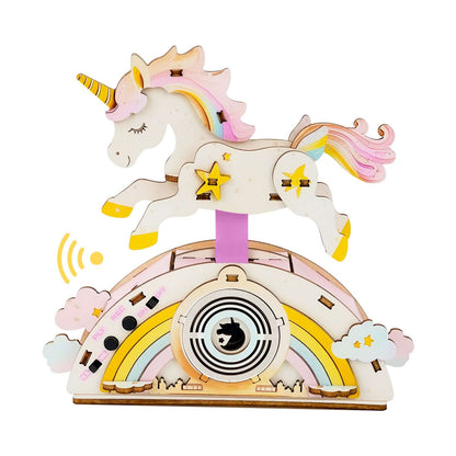 Strolling Unicorn - STEM Wooden DIY Recorder Kit for Kids