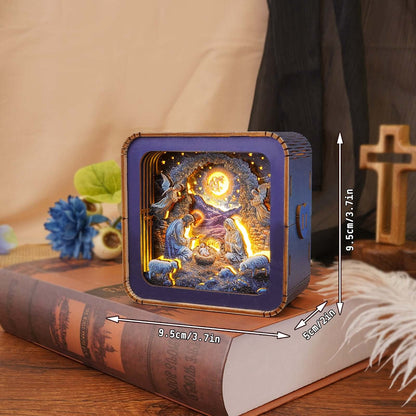 3D Wooden Puzzle Night Light, DIY kits for adults