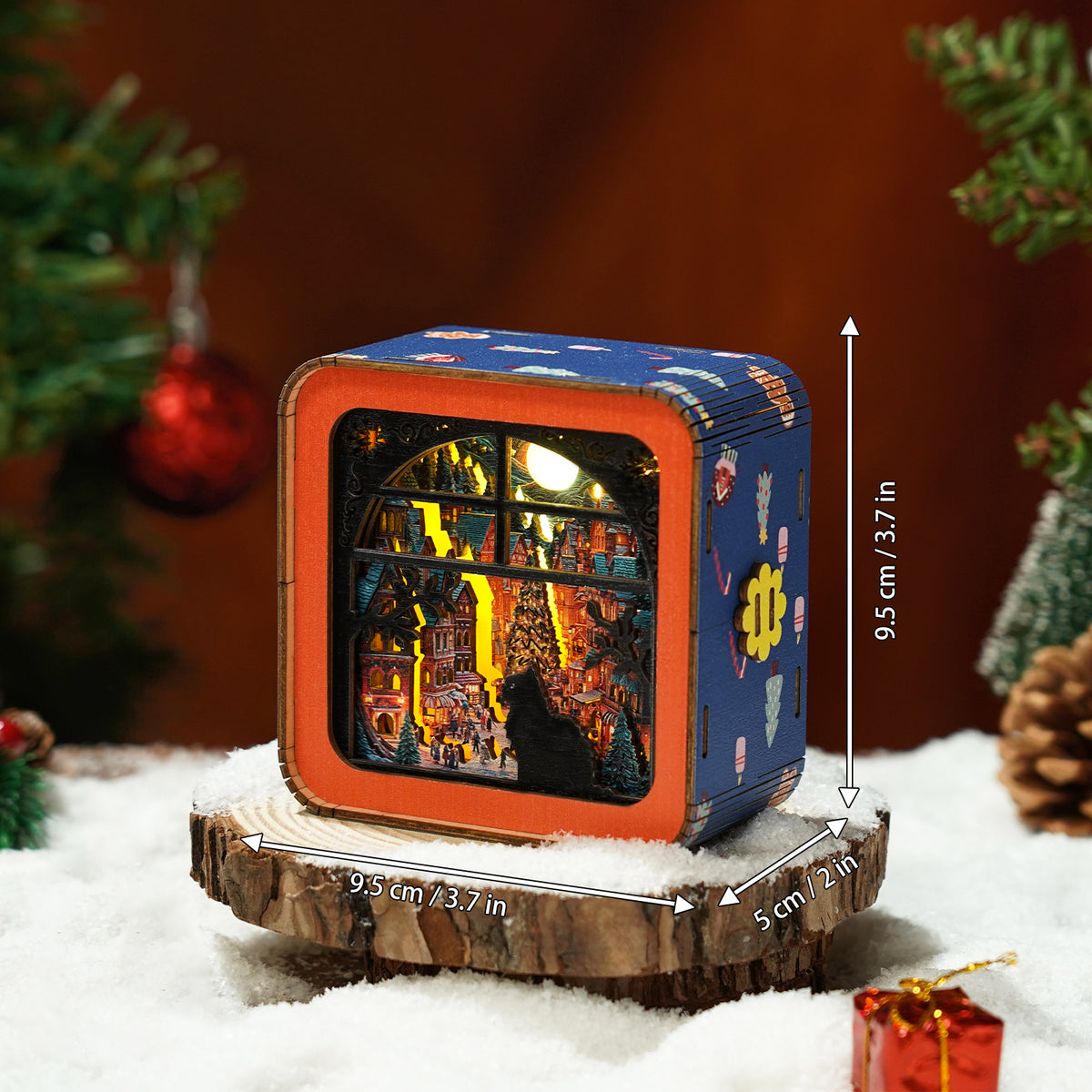 Christmas Eve - 3D Wooden Puzzle Night Light