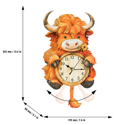 Plateau Yak 3D Wooden Puzzle Clock, Gift  for DIY Lovers, Home Decor